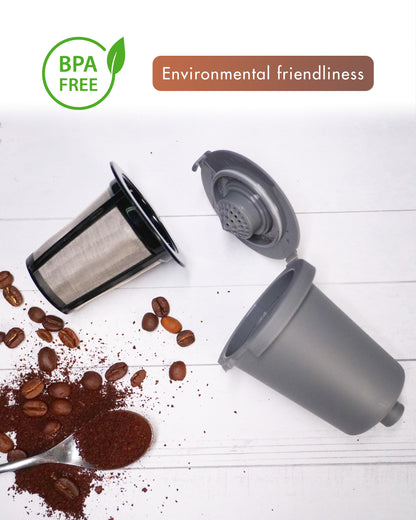 PALICO P Café - Reusable Filter Cup, Compatible with Cuisinart Single Serve Coffee Makers (2 sets Per Box)