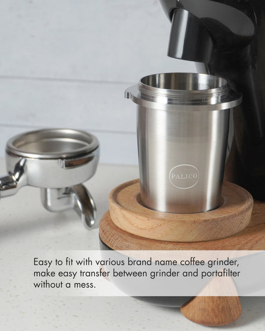 Dosing Cup  Stainless Steel with Lid for 58mm Portafilter